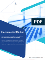 Global India Electroplating Market To 2030