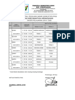 Jadwal Semester 1 TH 2019-2020