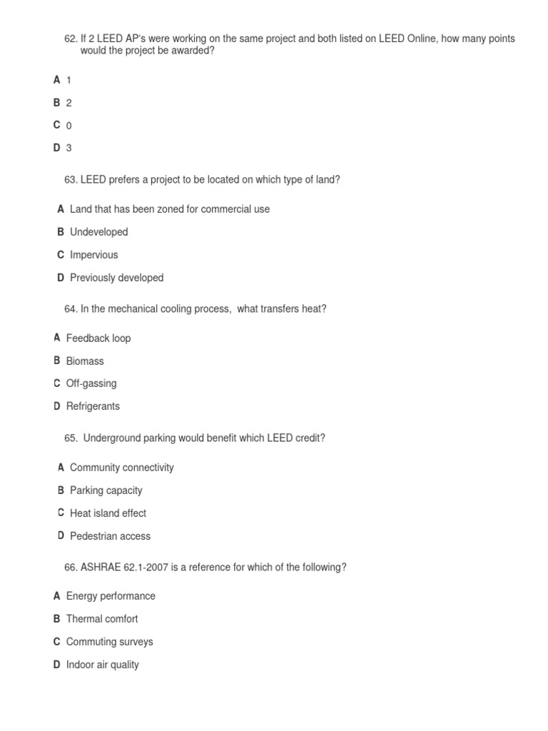 LEED AP Points and Project Criteria | PDF | Computers