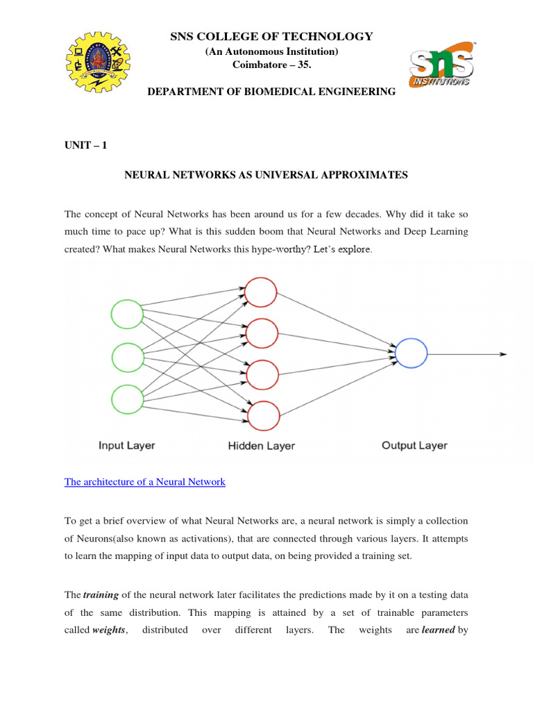 Neural Networks and Universal Approximation | PDF | Artificial Neural ...
