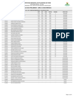 RESULTADO PRELIMINAR - AMPLA CONCORRÊNCIA