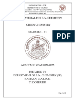 Elective II Green Chemistry Sem VI