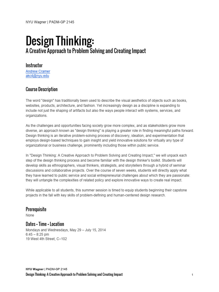 Padm GP | PDF | Design Thinking | Cognition