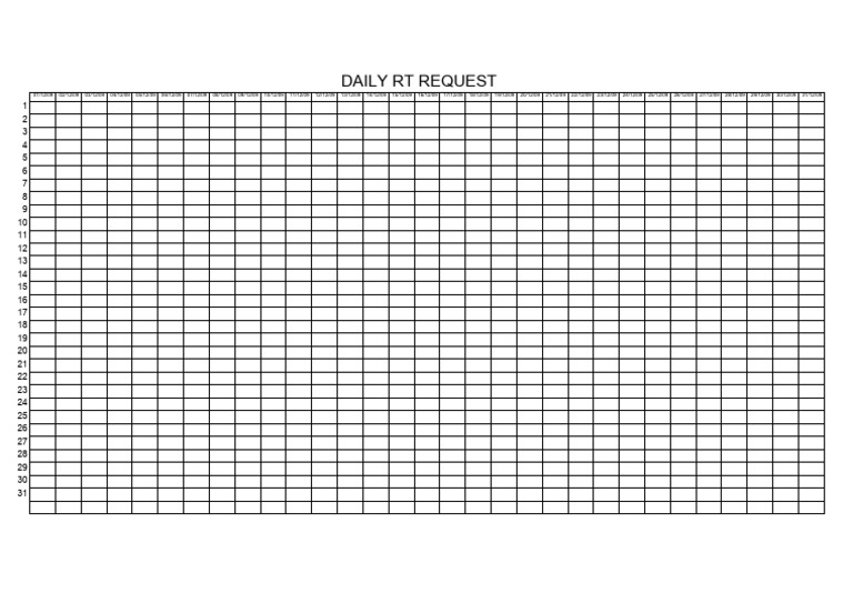 Daily RT Request Log | PDF