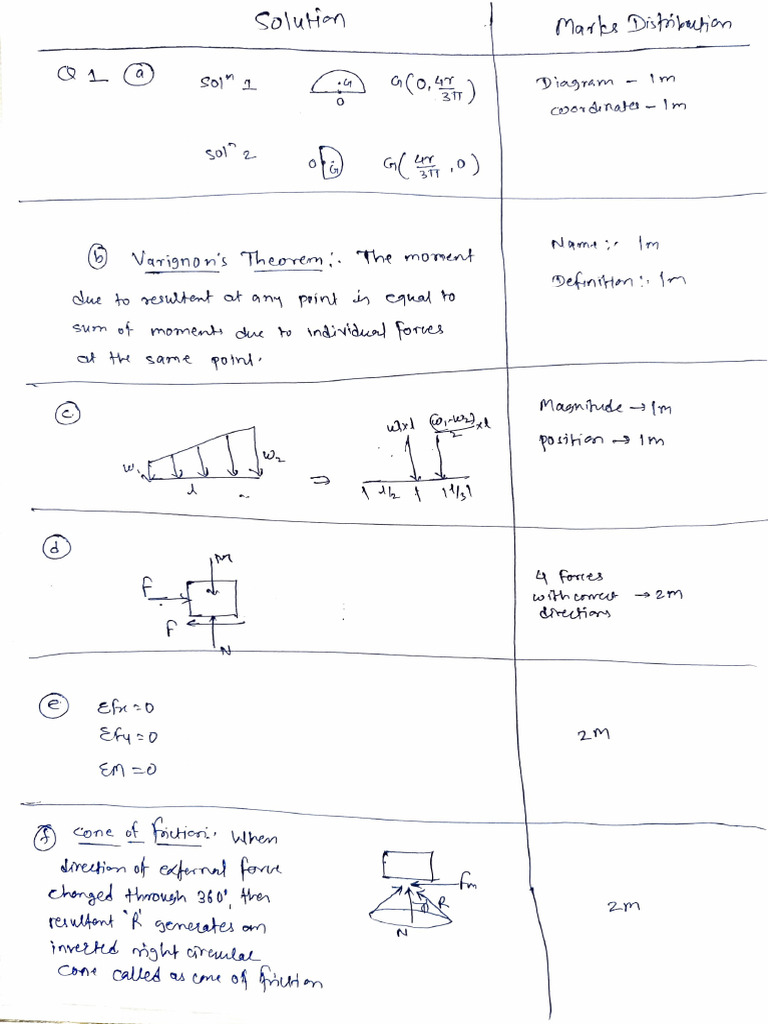 Moments and Forces Analysis | PDF
