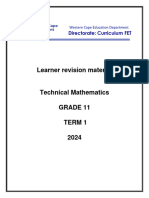 Grade 11 Revision Material Term 1