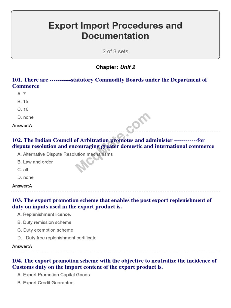 Export Import Procedures and Documentation (Set 2) | PDF | Tariff | Exports