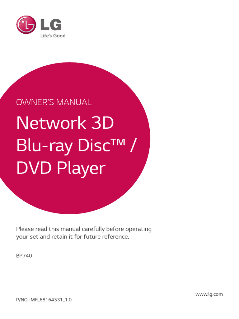 Lg Network 3d Blu Ray Discdvd Player