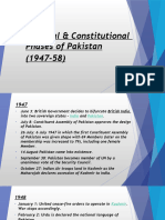 Political & Constitutional Phases of Pakistan (1947-58)