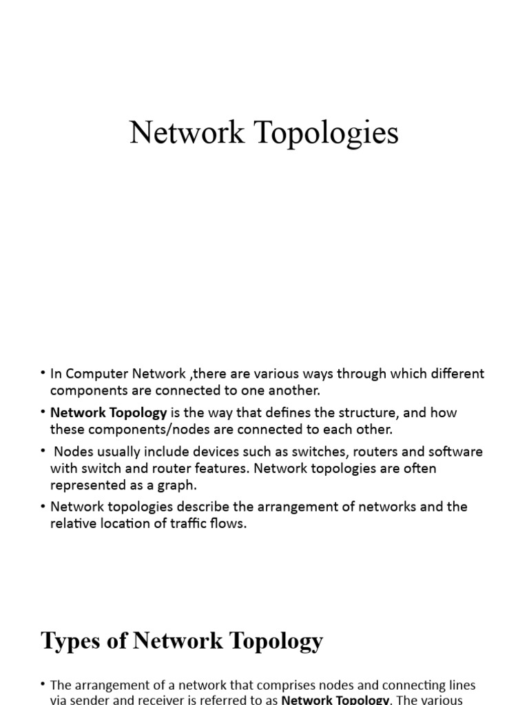 Understanding Network Topologies | PDF | Network Topology | Computer ...