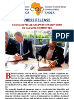 Press Release ANOCA Officialises Partnership With