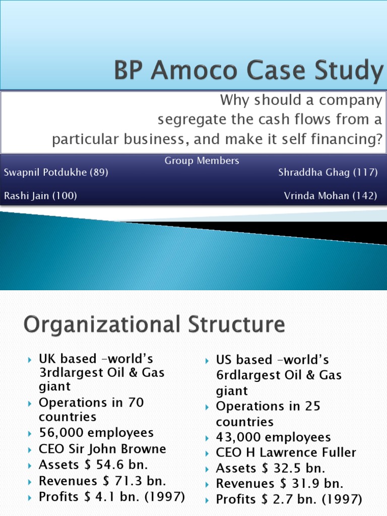 bp amoco case study