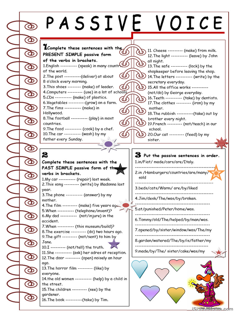 Passive Voice Exercises: Present & Past | PDF