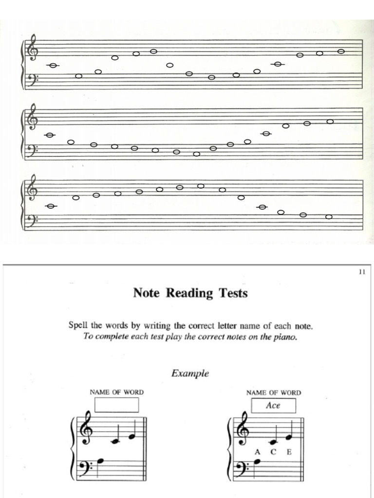 Fichas Notas Musicales | PDF