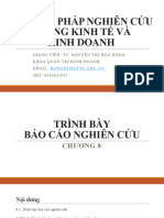 Chương 8-Trình bày báo cáo nghiên cứu khoa học