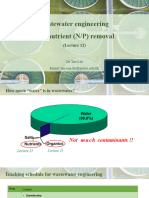 12 CSE337 Wastewater Engineering and Biological N - P Removal