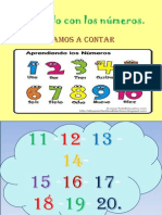 uso de números del 1 al 10, para identificar , contar , comparar.