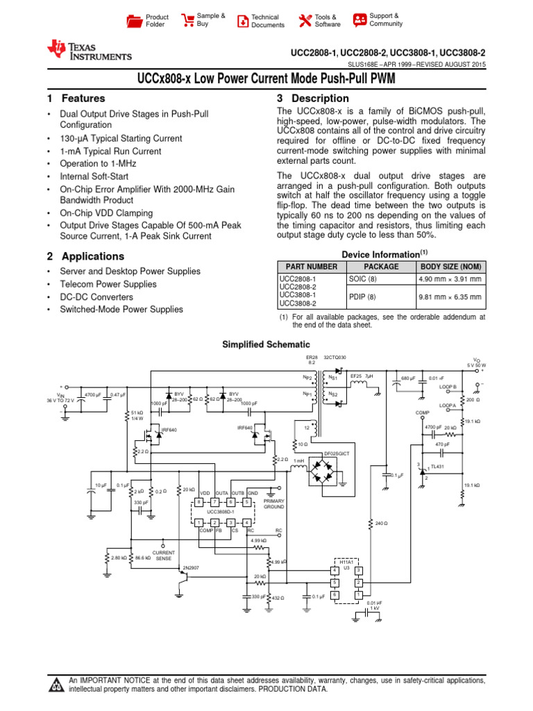 Ucc3808 1 | PDF | Electrostatic Discharge | Amplifier
