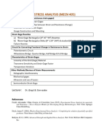 Experimental Stress Analysis (Meen 405) : Strain Gages (Electrical Resistance Strain Gages)