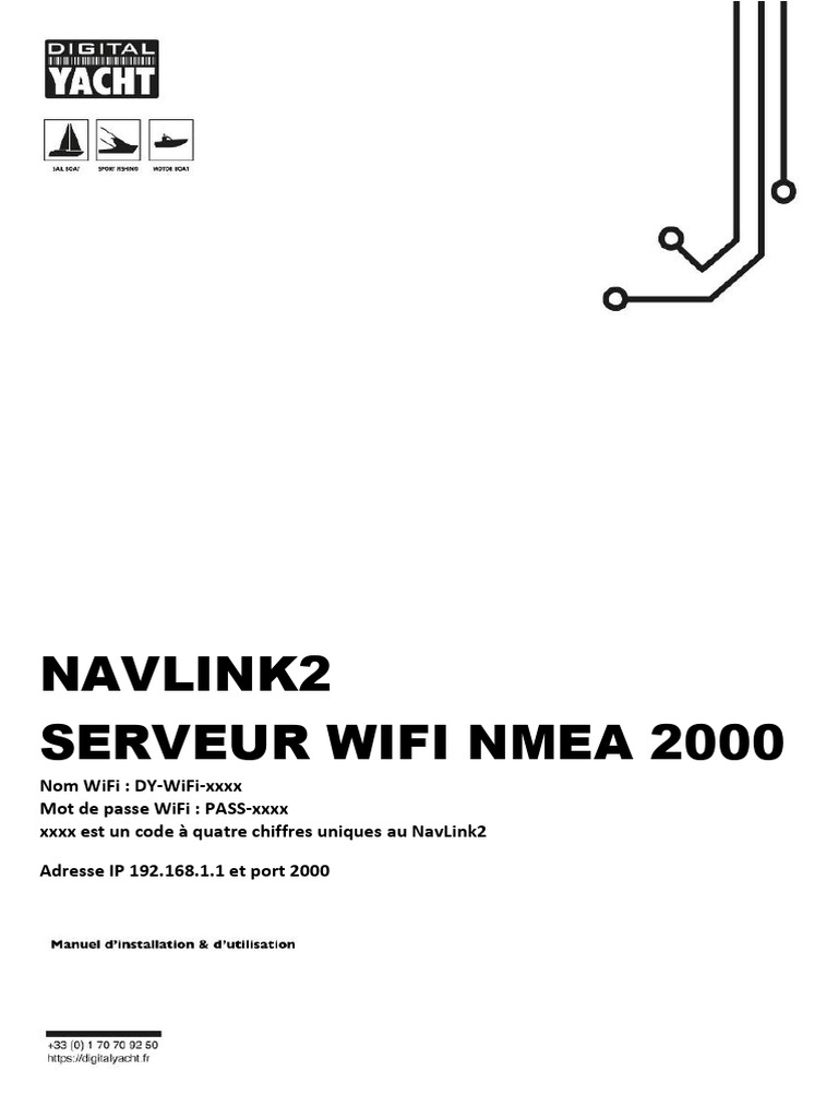 Installation du NavLink2 NMEA Wi-Fi | PDF | Wi-Fi | Serveur (Informatique)