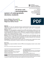 Manifestation of Stress and Anxiety in The Stomatognathic System of Undergraduate Dentistry Students