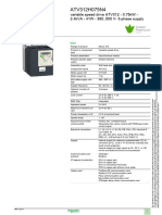 Schneider - Electric ATV312H075N4 Datasheet