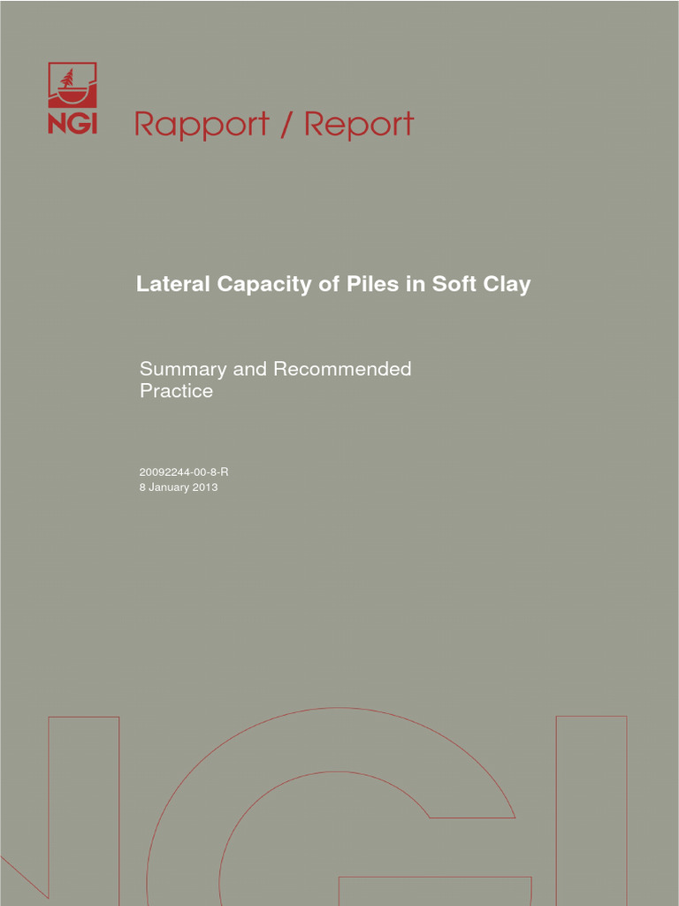 Offshore Pile Capacity Analysis | PDF | Deep Foundation | Bending
