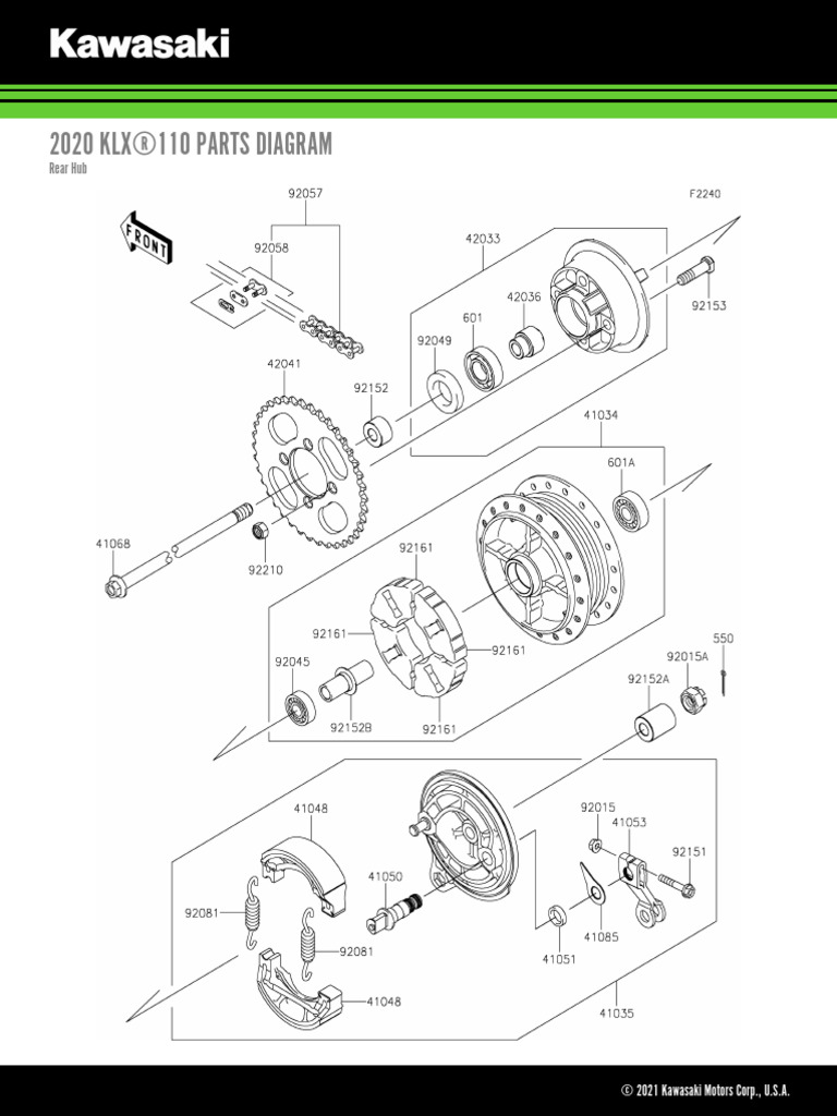 KawasakiKLX 1102020Tech Specs 2 PDF Automotive Technologies