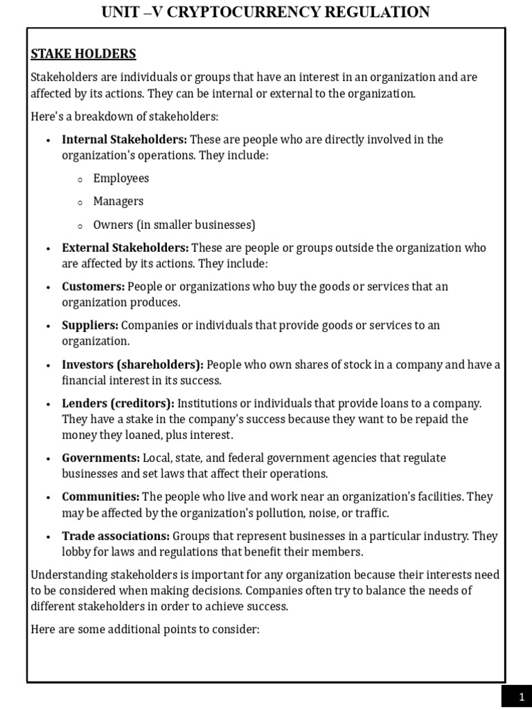 Unit-5 Cryptocurrency Regulations | PDF | Internet Of Things |  Cryptocurrency