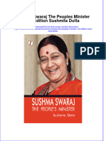 Full Ebook of Sushma Swaraj The Peoples Minister 1St Edition Sushmita Dutta Online PDF All Chapter