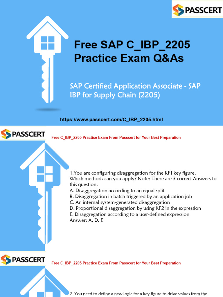 C_IBP_2205 Practice Exam Questions | PDF | Application Software | Analytics