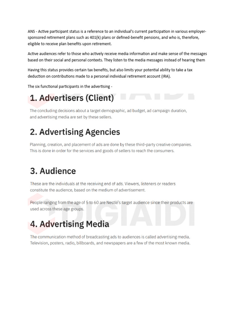 Understanding Advertising Media Roles | PDF | Advertising | Online ...