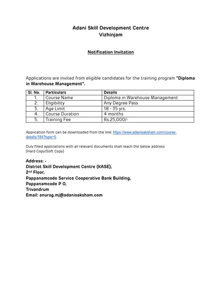 Warehouse NotificationApplication | PDF