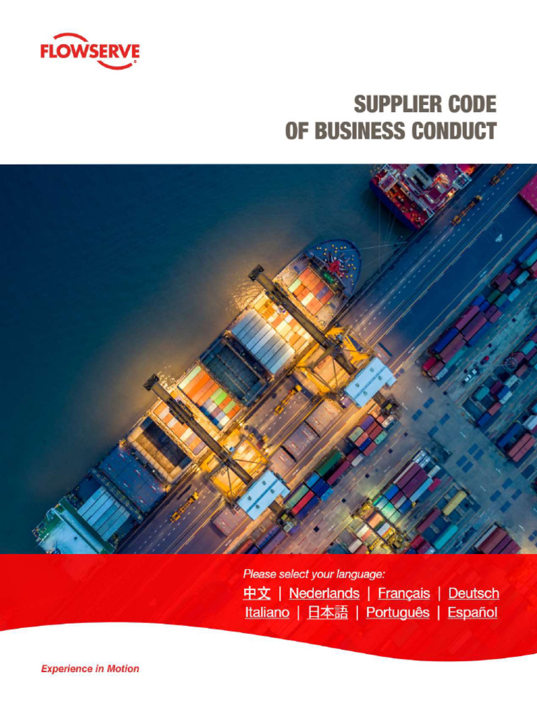Supplier code of conduct pdf