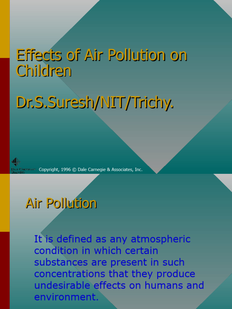 Air Pollution Children | PDF | Air Pollution | Atmosphere Of Earth