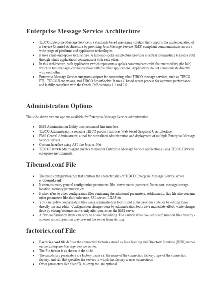 Enterprise Message Service Architecture | PDF | Public Key Certificate ...