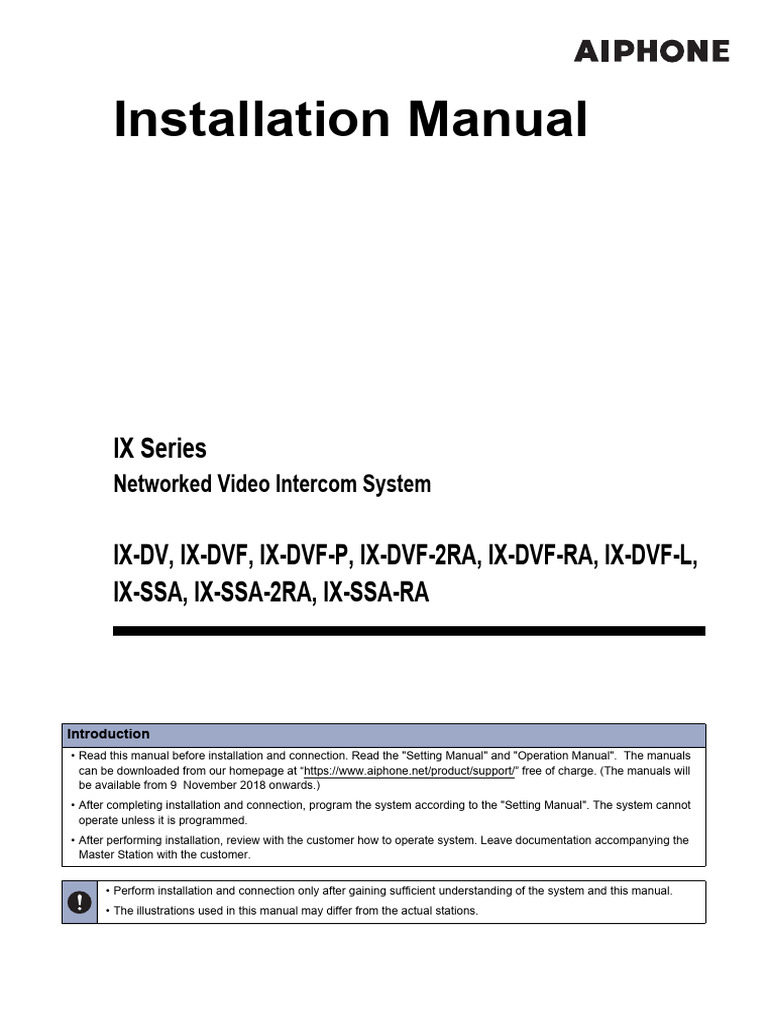 Ix System Video Door Station Ix Dv Ix Dvf Door Station Ix Ssa