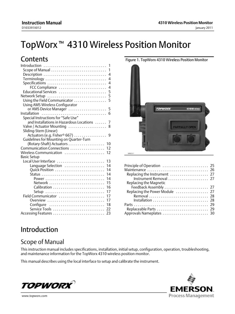 4310 Instruction Manual 2011-01 | PDF | Actuator | Hertz