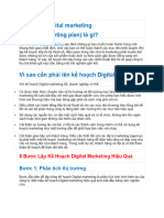 8 Bước lập Kế hoạch Digital marketing