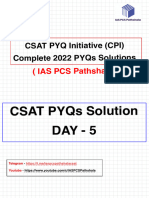 CSAT PYQ Initiative Complete 2022 Solutions