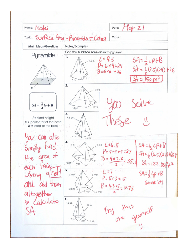 May 21 Math Notes | PDF