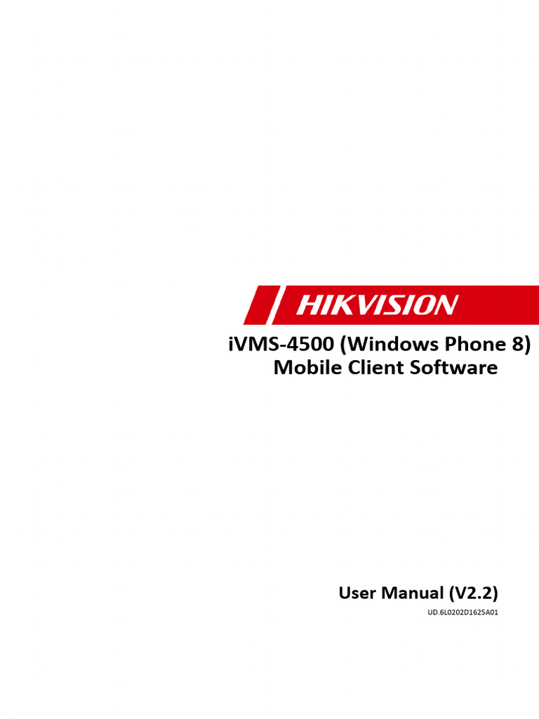 iVMS-4500 User Guide for WP8 | PDF | Windows Phone | Graphical User ...