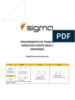 9100057734-Pr-Om-Mec-50-R3 Procedimiento - Trabajo Operación Puente Grúa y Monorriel
