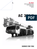 350t AC Capacity Class All Terrain Crane Datasheet Metric