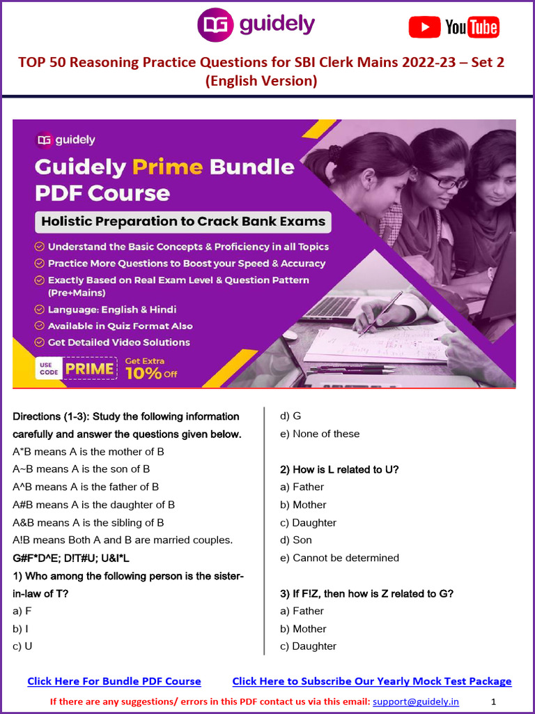 Maths Practice Questions For Standard 7th