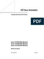 GE Fanuc Automation: Series 16i/160i/160is-Model B Series 18i/180i/180is-Model B Series 21i/210i/210is-Model B