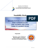 Feasibility Study: Rehabilitation/Concreting of Suba-Kanangkaan-San Vicente-San Juan Farm To Market Road