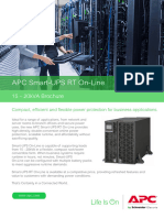 APC Smart-UPS On-Line SRTG Brochure (15-20kVA)