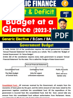 Budget at a galnce (Public Finance GE) Pratham Singh