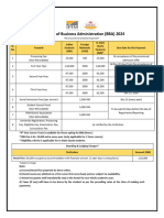 BBA Fee Structure 2024